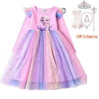 Принцезата елса Се Облекуваат За Мали Девојчиња Роденденски Фустани Забава Божиќни Носии