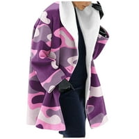 женски мода зимски долг ракав отворен кардиган боја обична волна палтоackот јакна дами топло тенок долг мантил долна облека