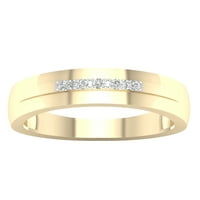 Империјал 1 20CT TDW Diamond 10K жолт златен камен машки прстен