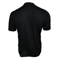 Изведба на удобност од џебна маица со краток ракав - црна