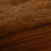 Уникатни поволни цени бушаво крзно од крзно меко влакно фрлано кафеаво 59 79