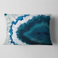 DesignArt Blue Brazilian Geode - Апстрактна перница за фрлање - 12x20